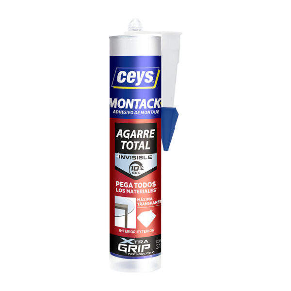 Adhesivo montaje CEYS Montack transparente.
