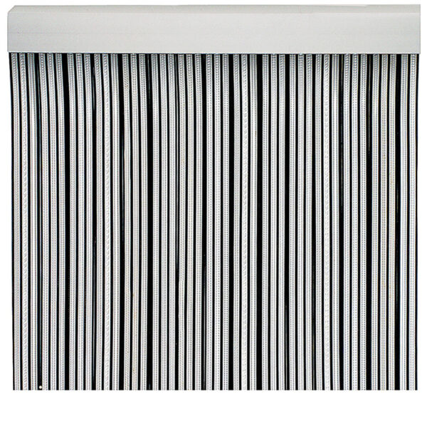 Cortina de cintas plásticas.