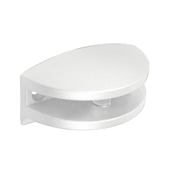 Soporte metálico ovalado estante cristal EHL