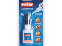 Adhesivo instantáneo RATIO universal.