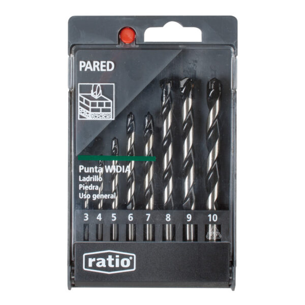 Set 8 brocas pared RATIO