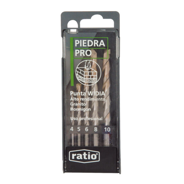 Set 5 brocas pared profesional RATIO
