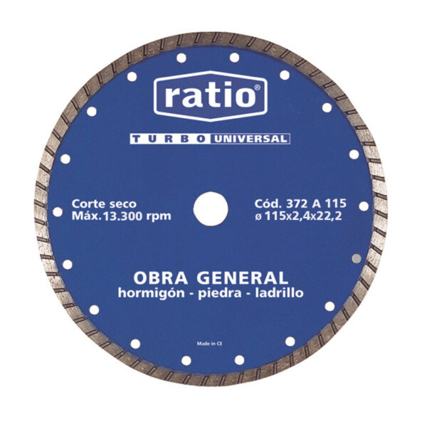Disco diamante Turbo universal RATIO 372A