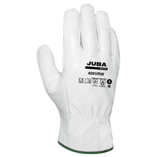 Guante piel flor JUBA 406-VRW.