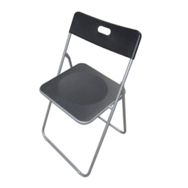 Silla metálica plegable
