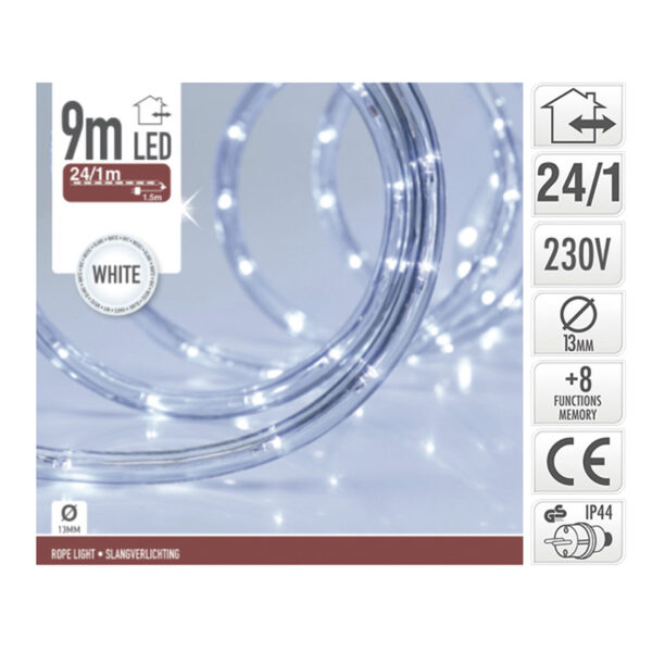 Kit 9 m manguera decorativa microLed para exterior