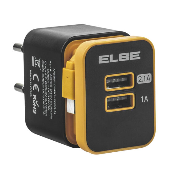 Base cargador pared USB + MicroUSB ELBE