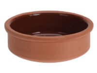 Cazuela terracota con interior esmaltado.