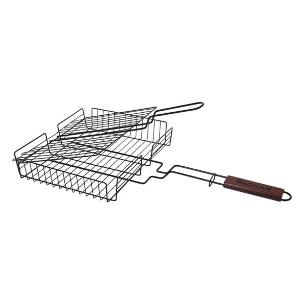 Parrilla doble con cesta Barbacoa
