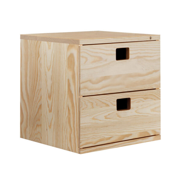 Sistema estantería modular de madera