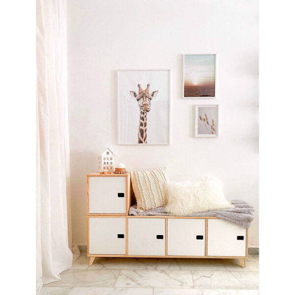 Sistema estantería modular de madera