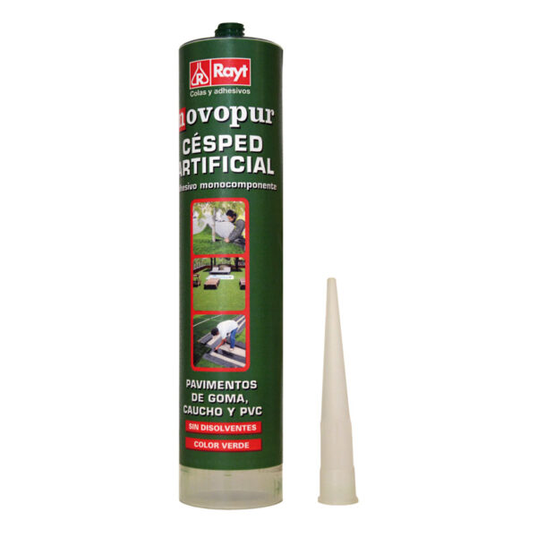 Adhesivo poliuretano RAYT Novopur especial césped artificial.