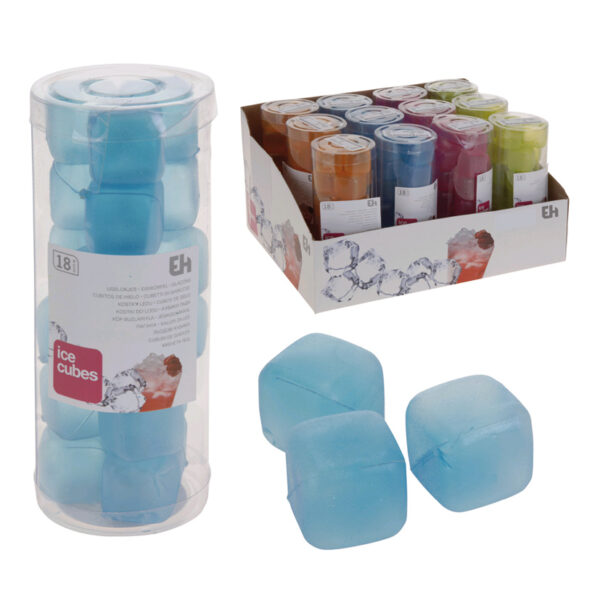 Cubitos plásticos para hielo.