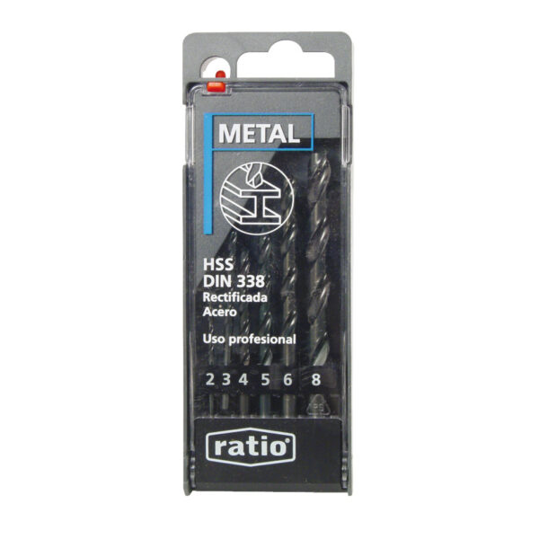 Set 6 brocas metal Profesional RATIO
