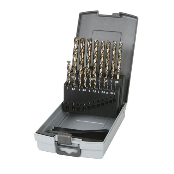 Set 19 brocas metal HSS-CO Profesional RATIO