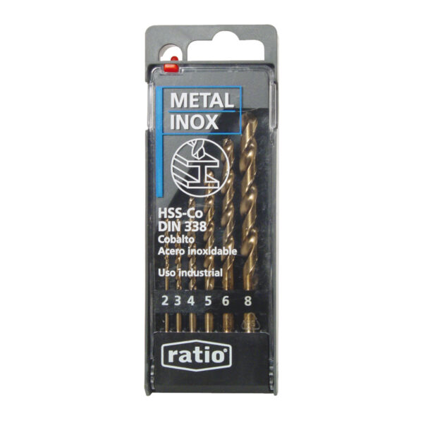 Set 6 brocas metal HSS-CO Profesional RATIO