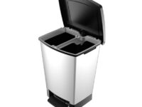 Cubo pedal CURVER Decobin 2 en 1.