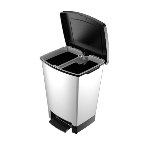 Cubo pedal CURVER Decobin 2 en 1.