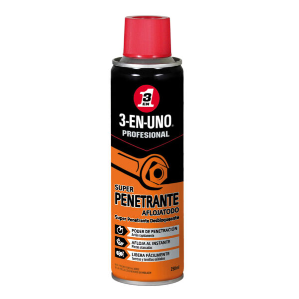 Lubricante súper penetrante profesional 3-EN-UNO