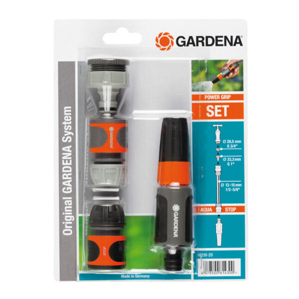 Lanza riego + conectores GARDENA.