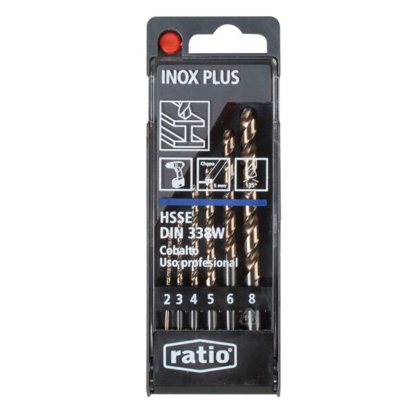 Set 6 brocas metal RATIO InoxPlus.