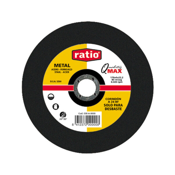 Disco desbaste metal RATIO Quality Max.