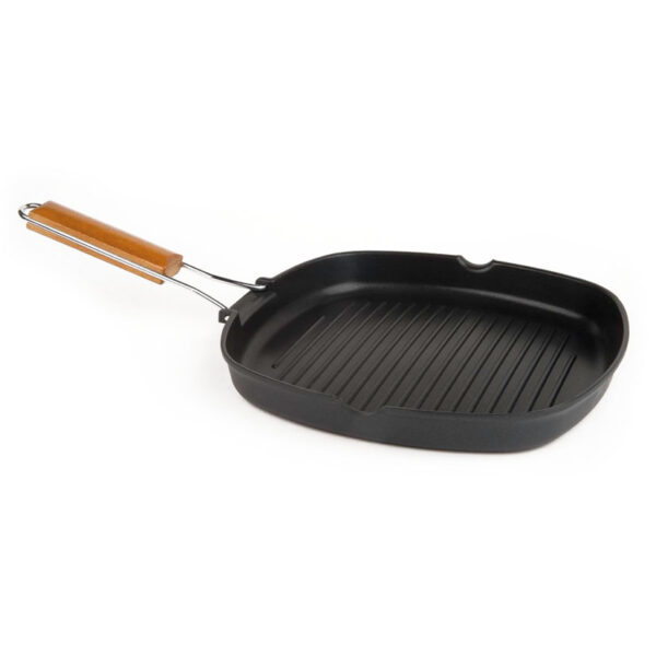 Asador grill de aluminio fundido.