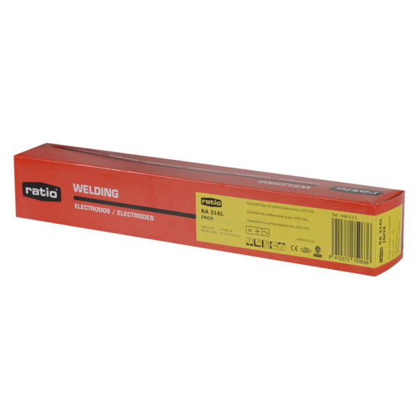 Electrodos soldadura acero inox. caja RATIO 316L