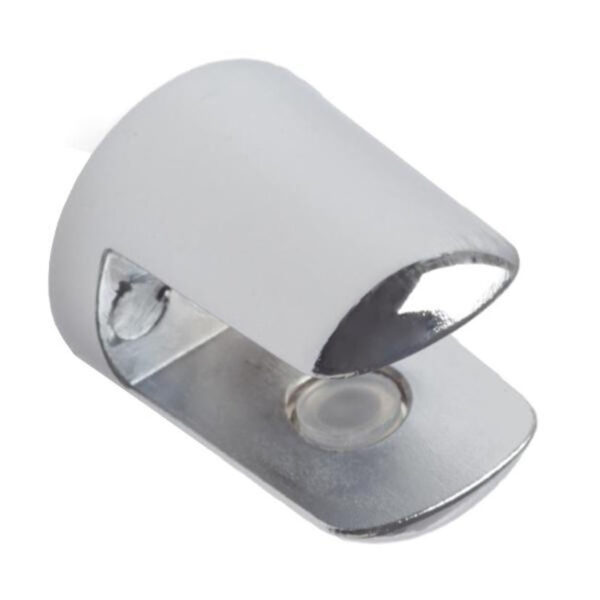 Soporte metálico cilíndrico estante cristal EHL