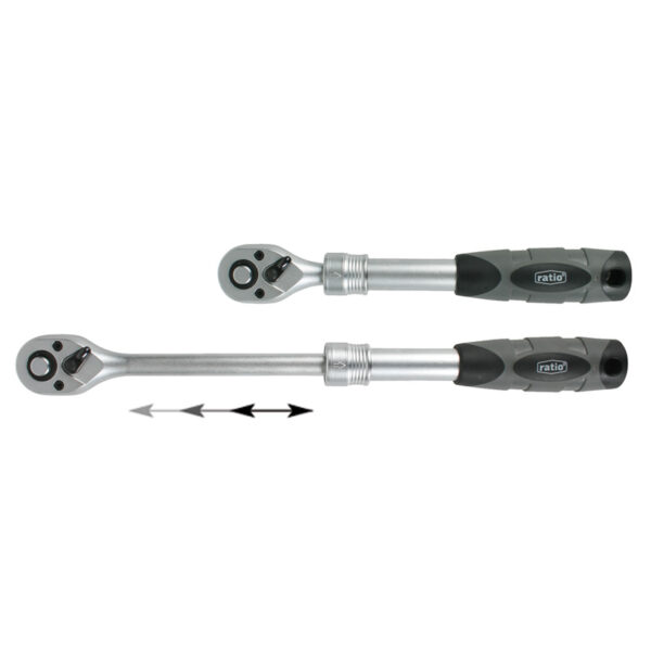 Llave carraca extensible para vasos RATIO 5528