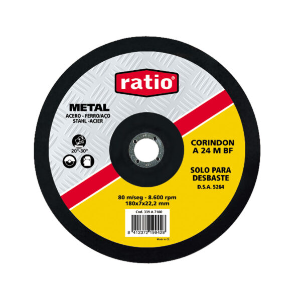 Disco desbaste metal RATIO.