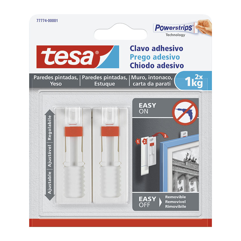 Clavo cuelgacuadros TESA Smart Mounting.