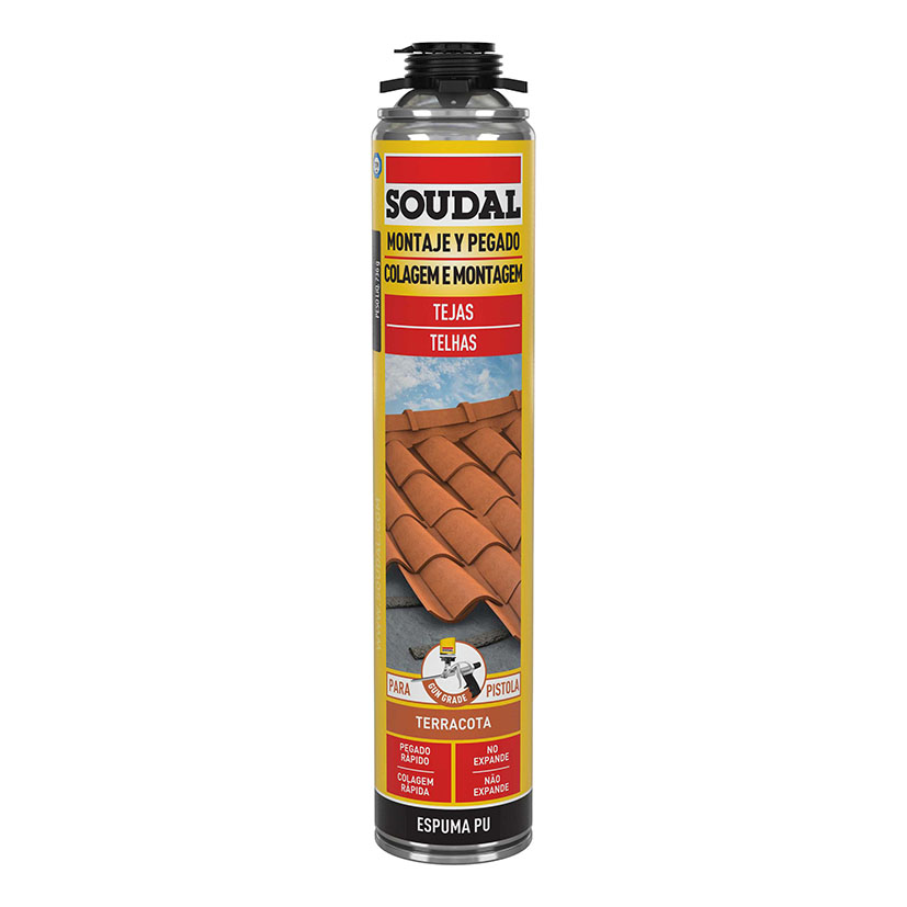 Espuma poliuretano tejas SOUDAL