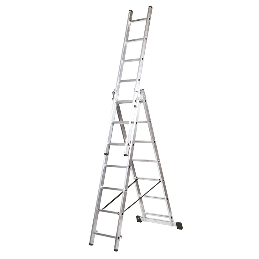 Escalera transformable aluminio ALTIPESA 3 tramos.