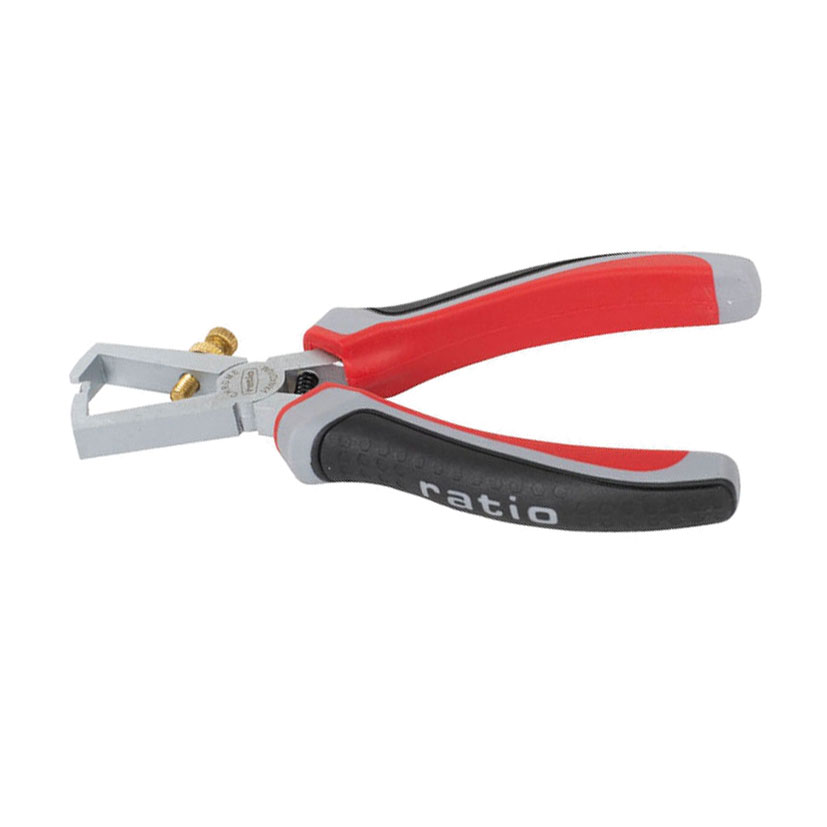 Alicate pelacables tipo "V" RATIO serie 6000 resorte ajustable