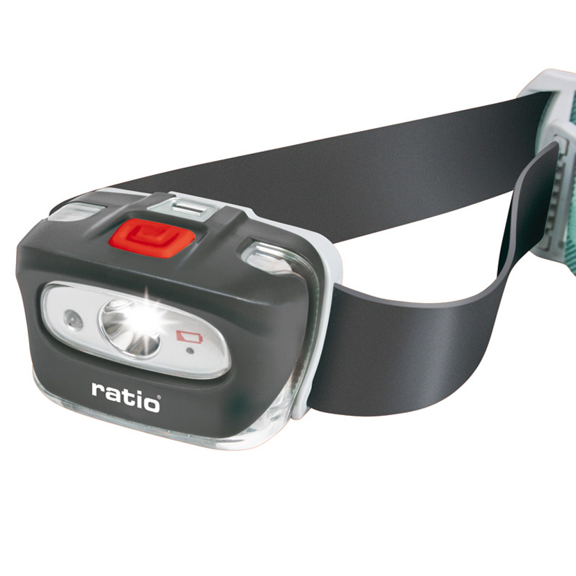 Linterna frontal recargable para gorras RATIO CapLight 5479.
