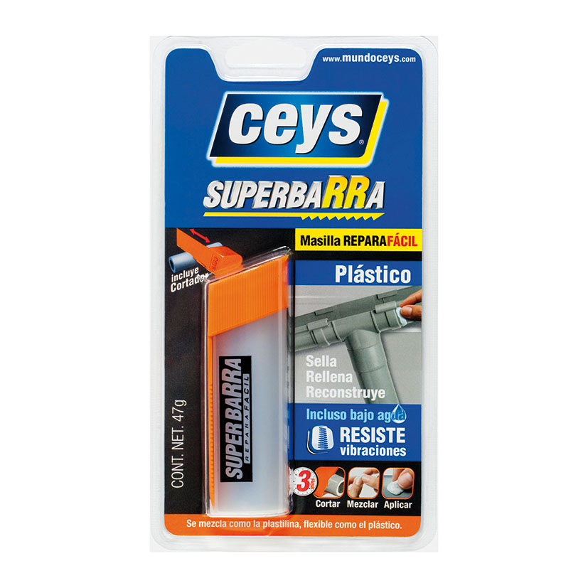 Masilla reparadora CEYS superbarra plástico