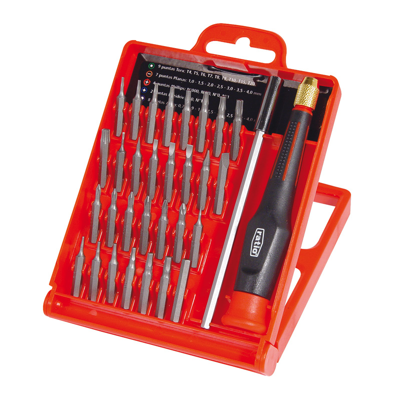 Destornillador precisión RATIO 32en1