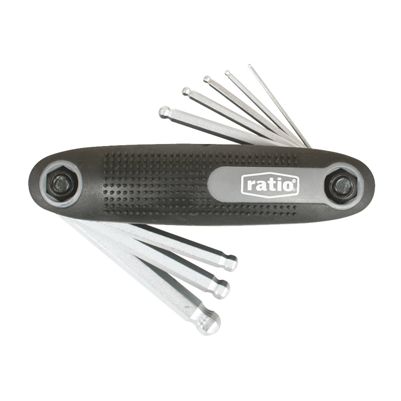 Juego 8 llaves Allen punta bola RATIO 6154