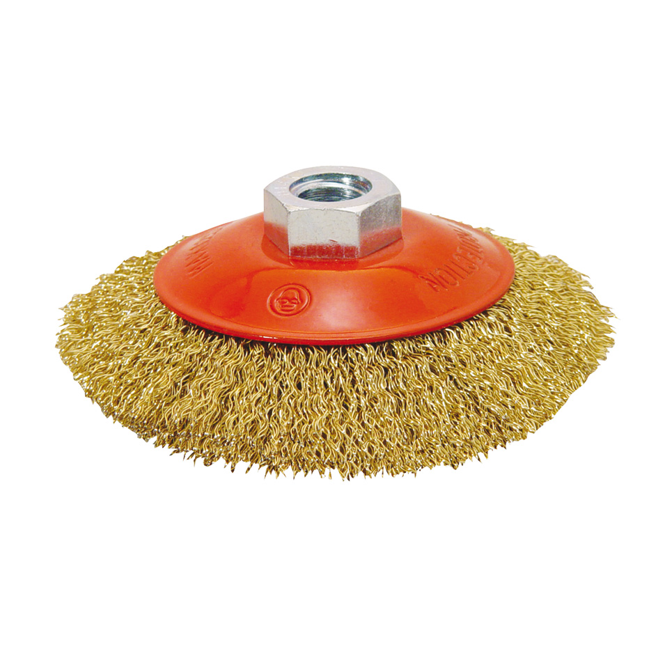 Cepillo taza cónico alambre ondulado RATIO