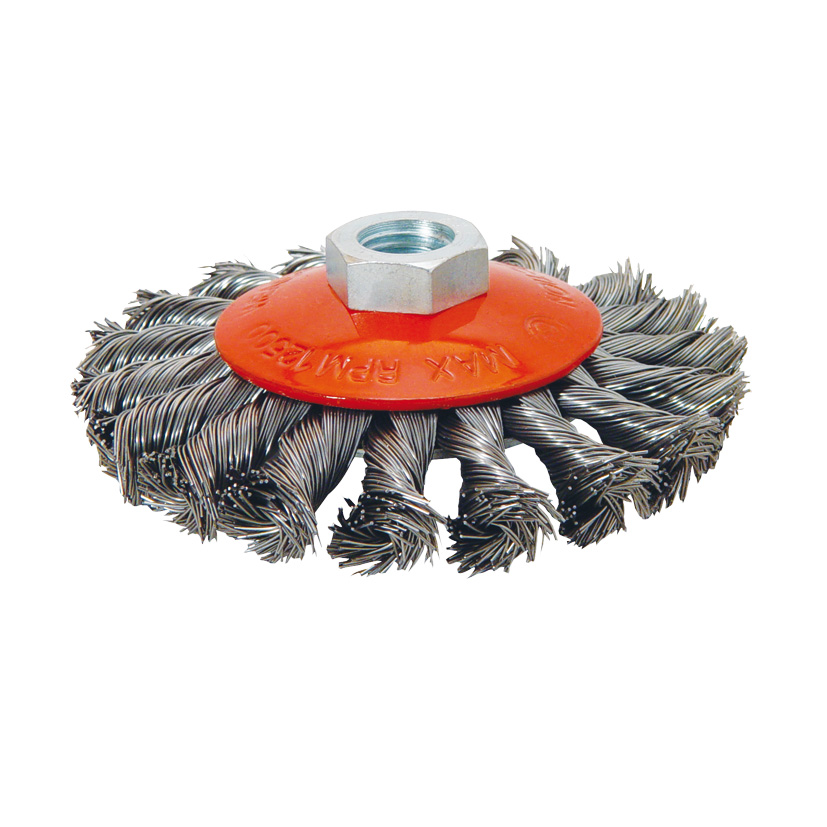 Cepillo taza cónico alambre trenzado RATIO