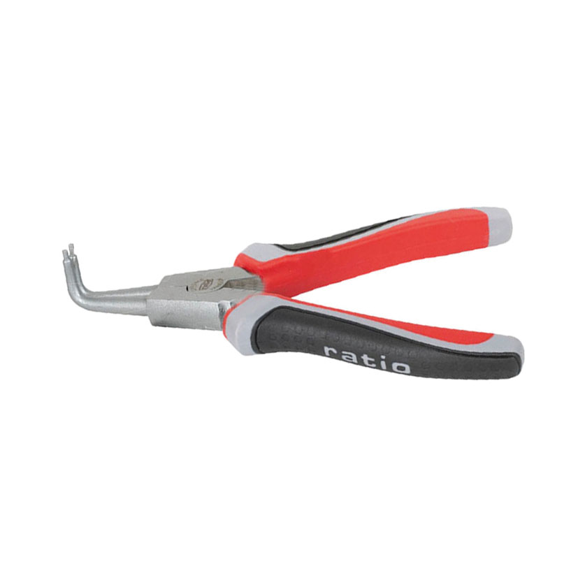 Alicate arandelas exteriores puntas curvas RATIO serie 6000