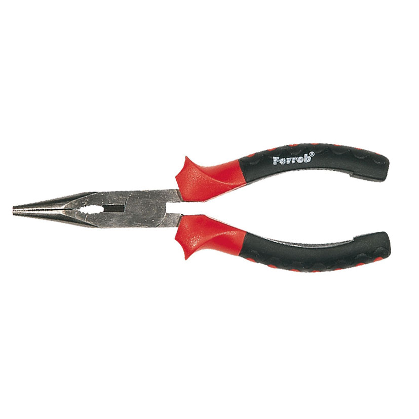 Alicate boca semi-redonda punta recta FERROB serie Basic