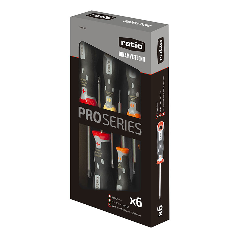 Juego 6 destornilladores RATIO DynamicTecno ProSeries
