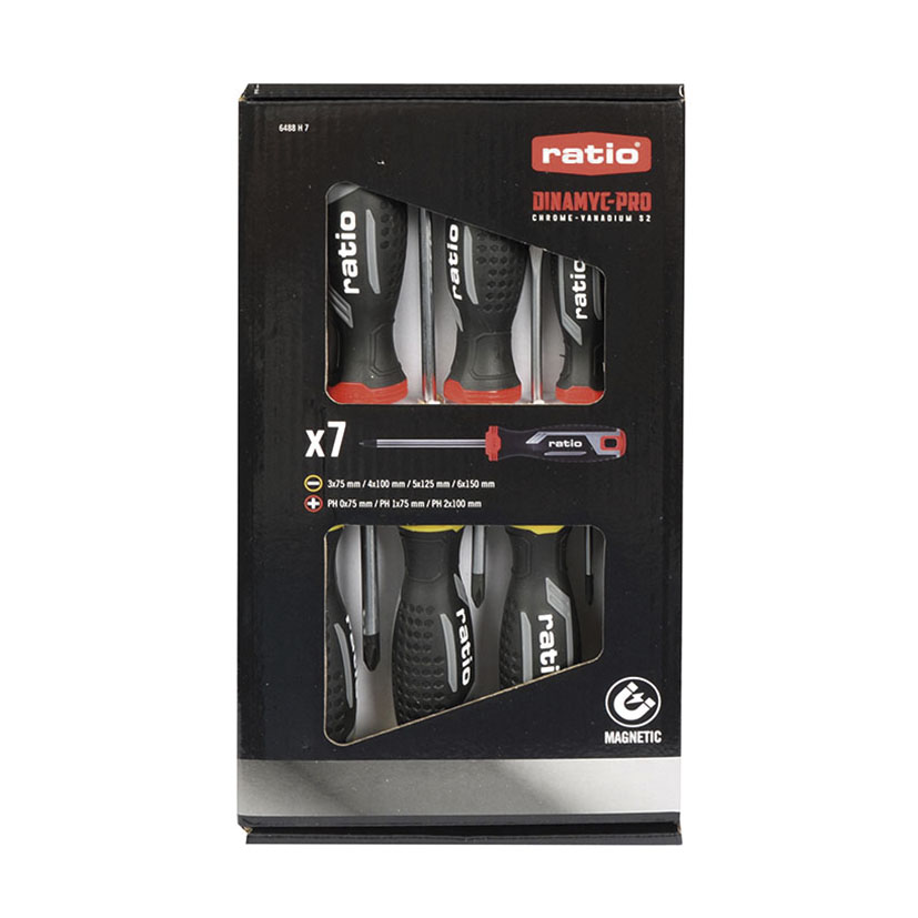 Juego 7 destornilladores RATIO Dynamic