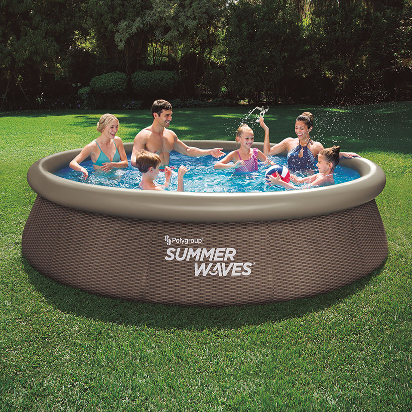 Piscina autoportante + depuradora rattan