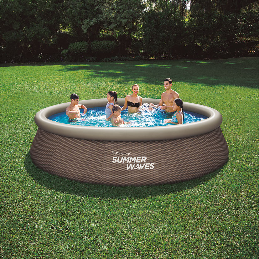 Piscina autoportante + depuradora rattan