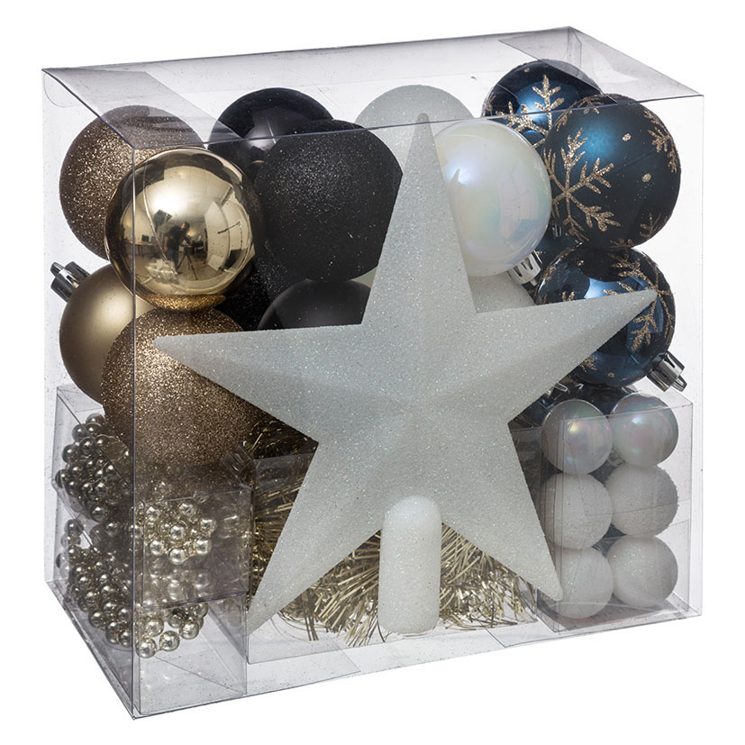 Kit decoración navidad 44 piezas