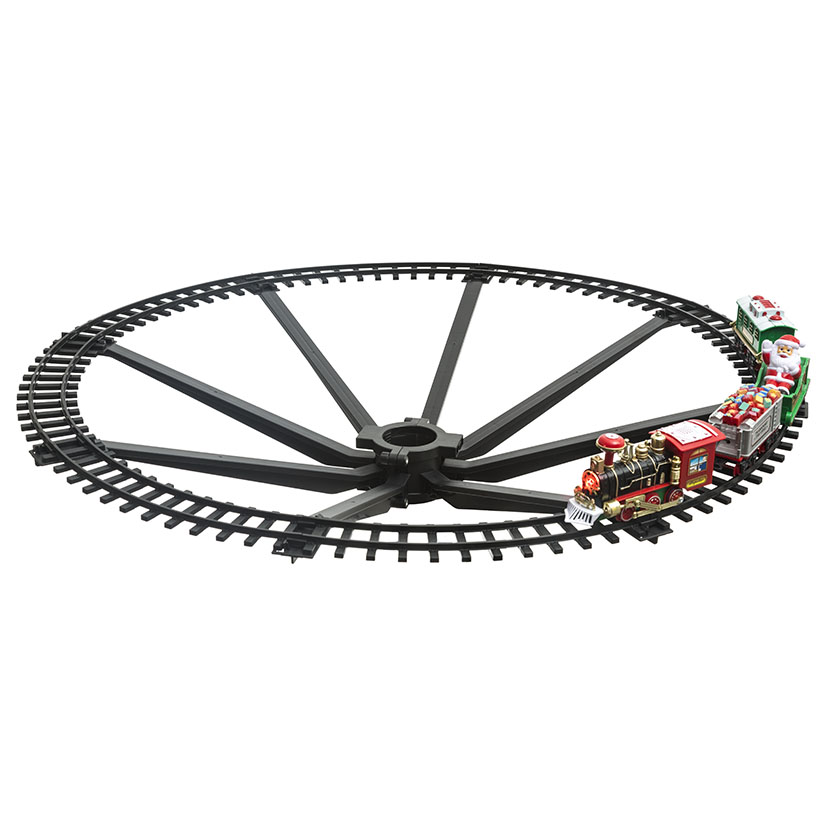 Tren elevado para árbol de navidad