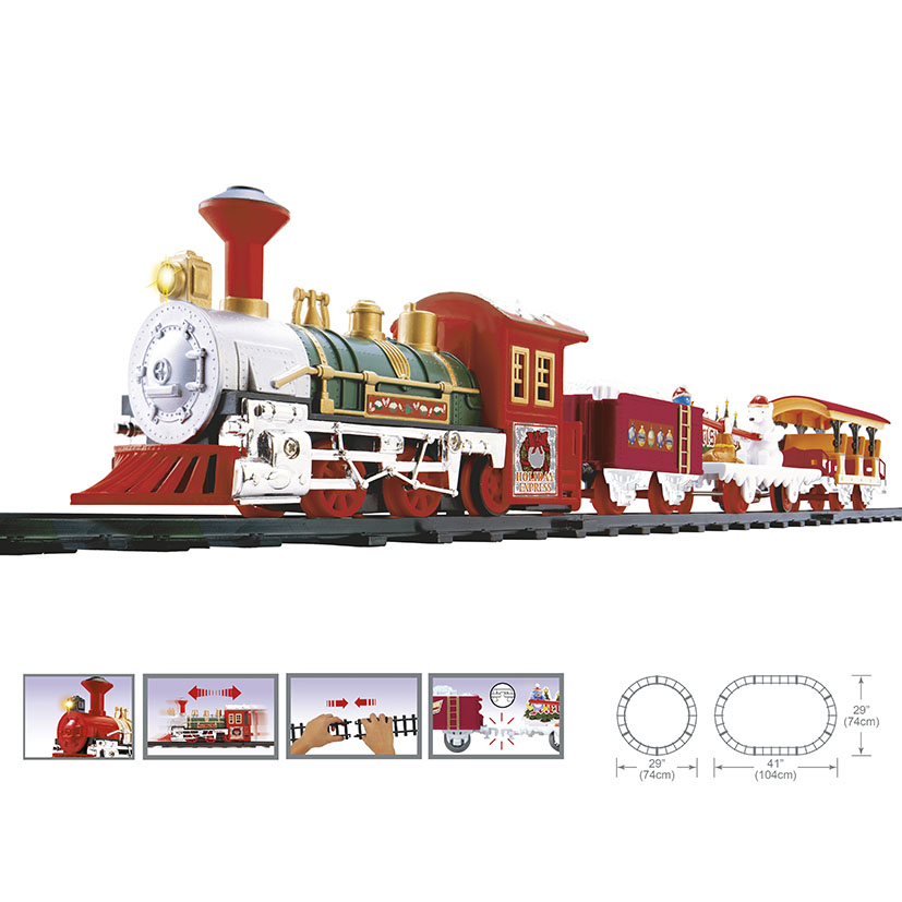Tren de suelo para árbol de navidad